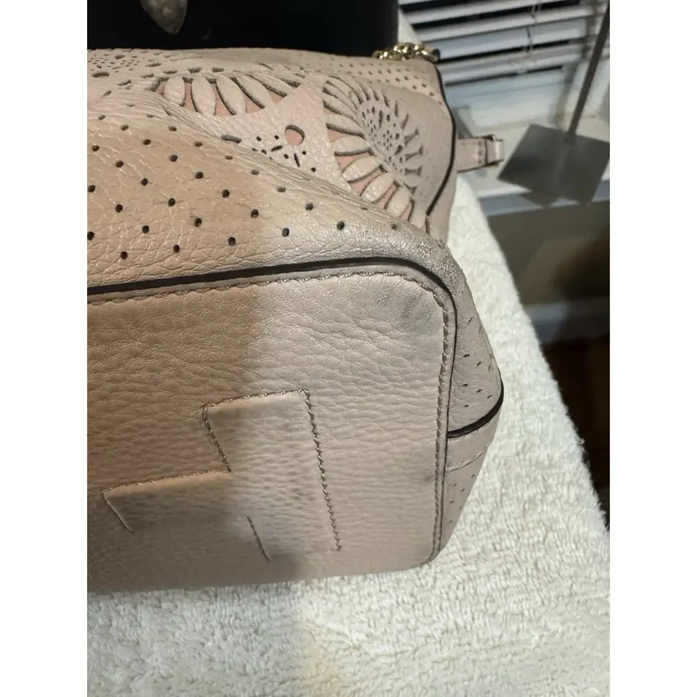Tory Burch Ella 146437 Women's Tote Bag Mini - MAUVE (BRTHRIFTY - Picture 10 of 13